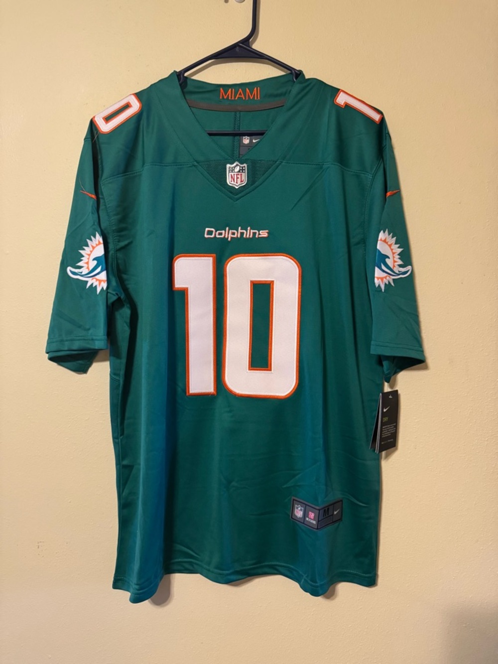 Nike Teal Miami Dolphins #10 Football Jersey